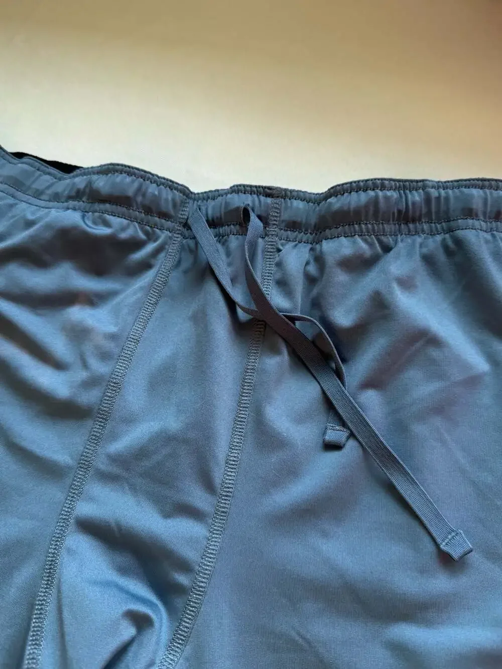 Men’s Black Lined Running Shorts Athletic Gym Activewear Performance Size L